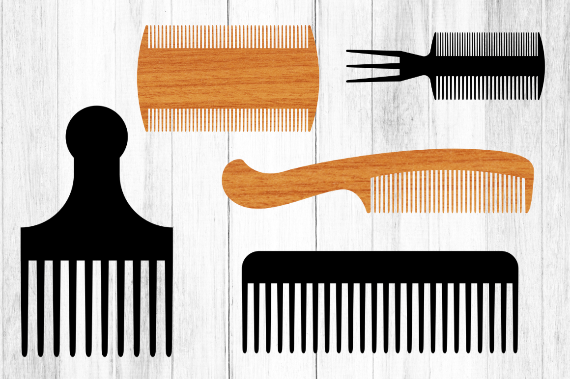 Laser Cut Hair Comb SVG Bundle