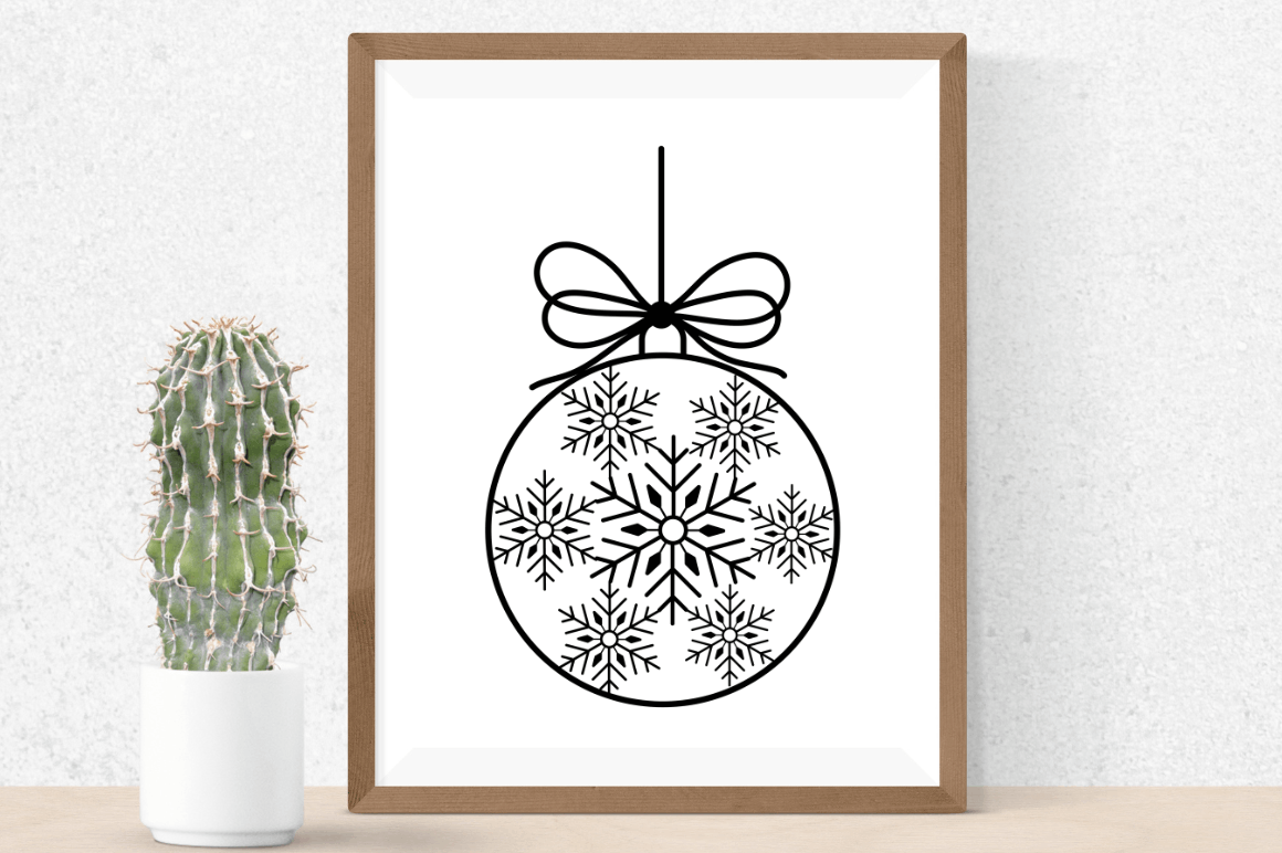 Paper Cut Christmas Ball SVG Bundle