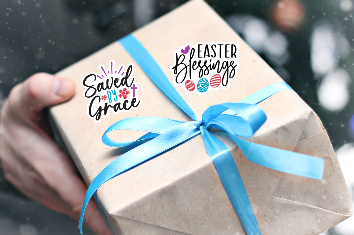 Religious Easter Stickers Png Bundle