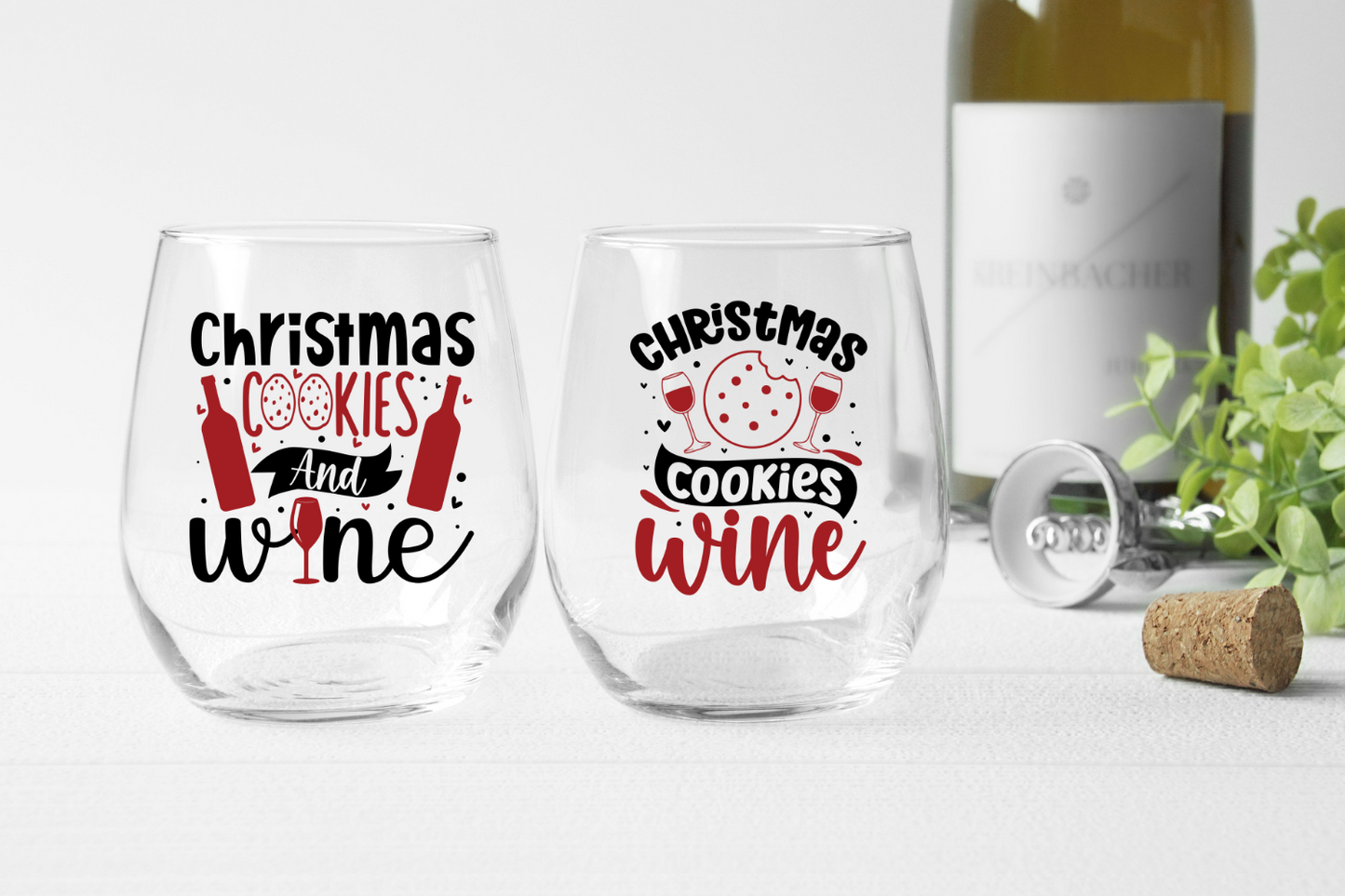 Christmas wine Svg Bundle