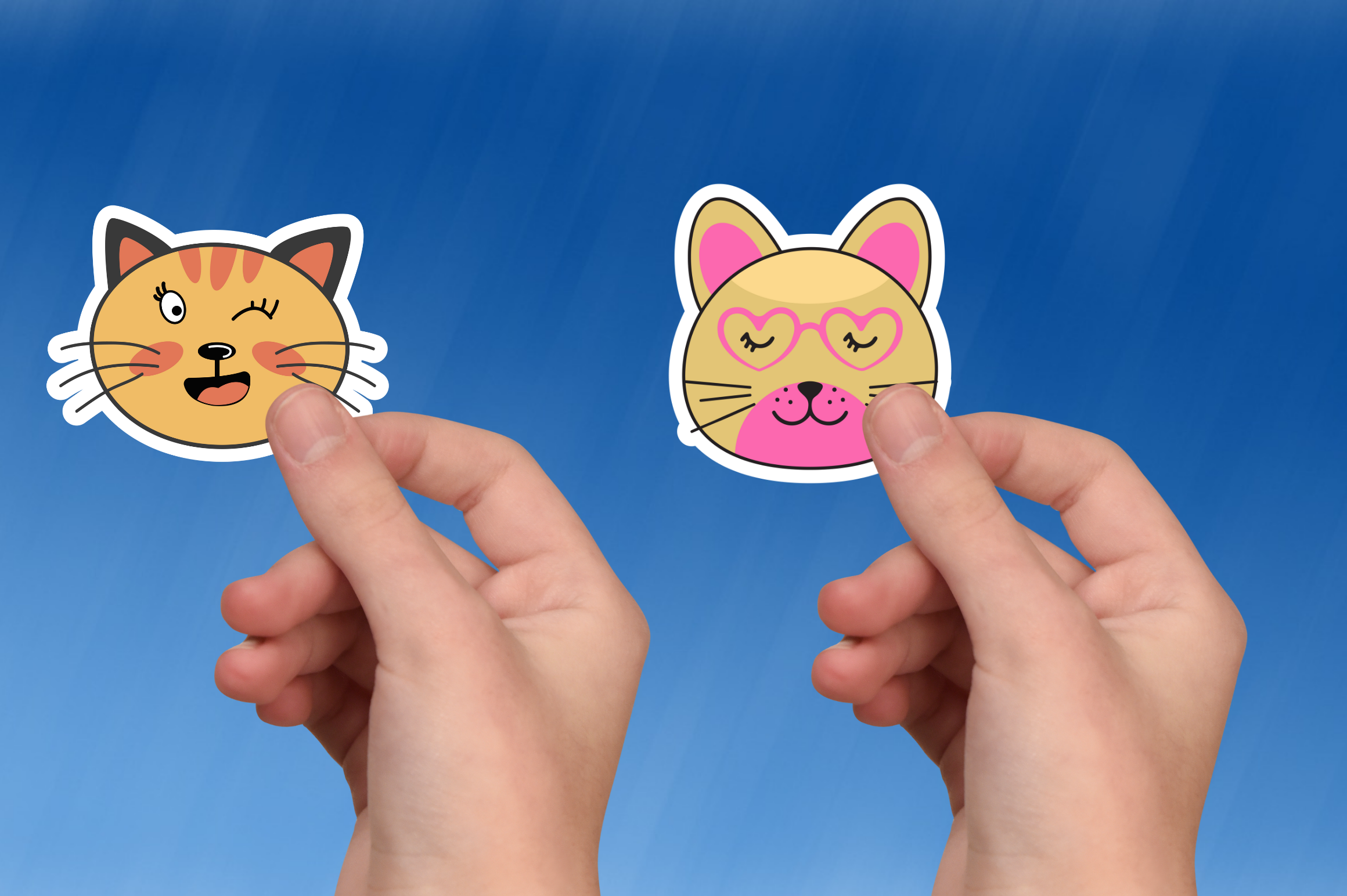 Cute Animal Face Sticker SVG Bundle