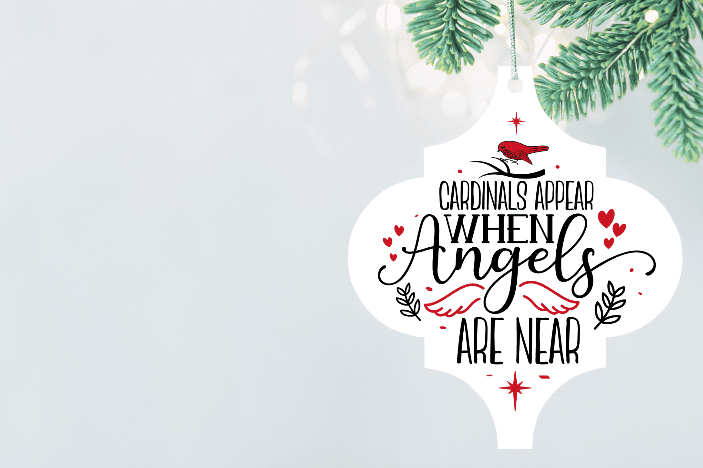 Christmas Cardinal Arabesque SVG Bundle