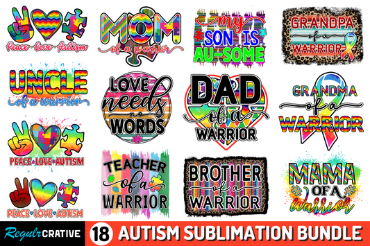 Autism Sublimation Bundle