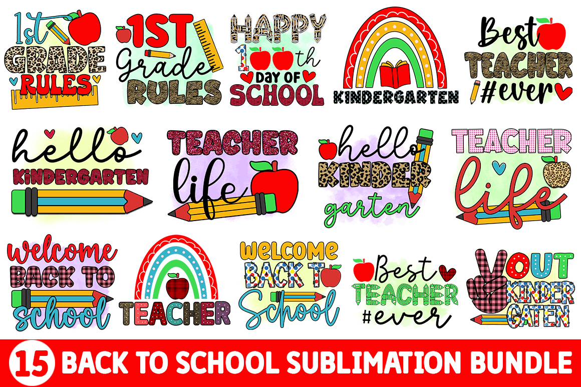 Back To School Sublimation Bundle