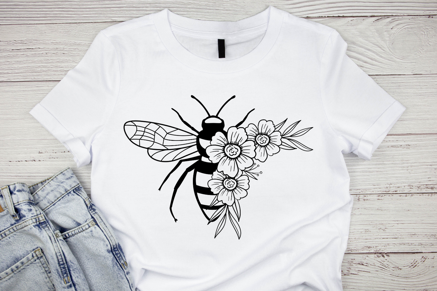 Bee With Flower SVG Bundle