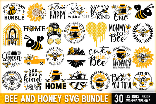 Bee And Honey SVG Bundle