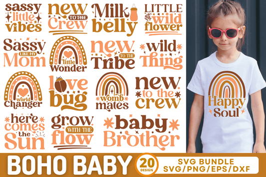 Boho Baby SVG Bundle