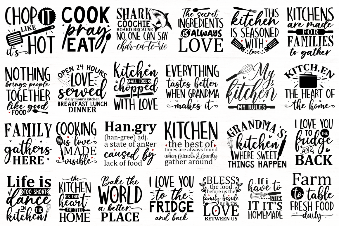 Cutting Board SVG Bundle