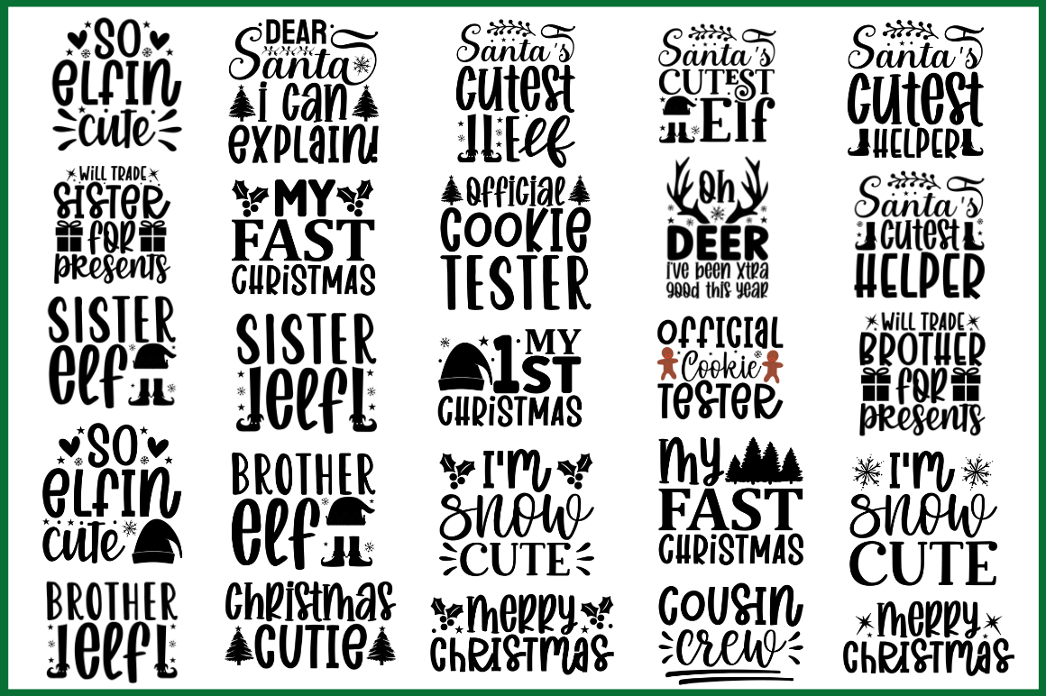 Christmas SVG designs Bundle