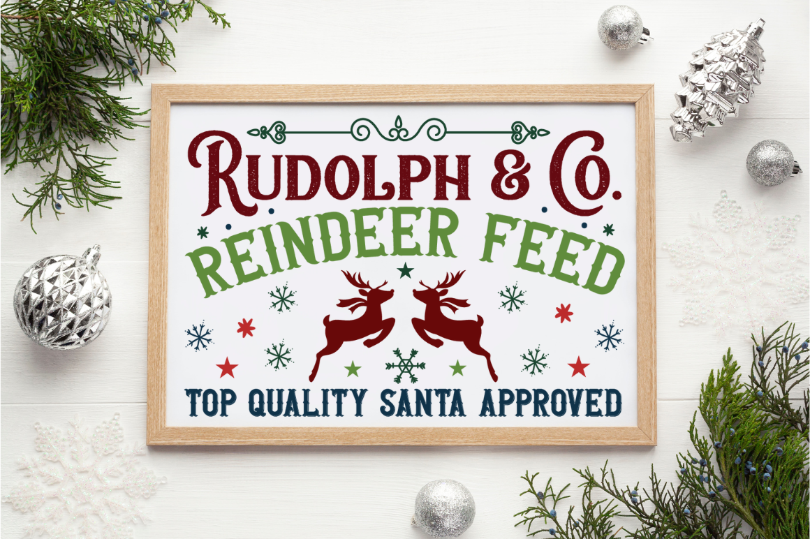 Santa Christmas Sign Bundle