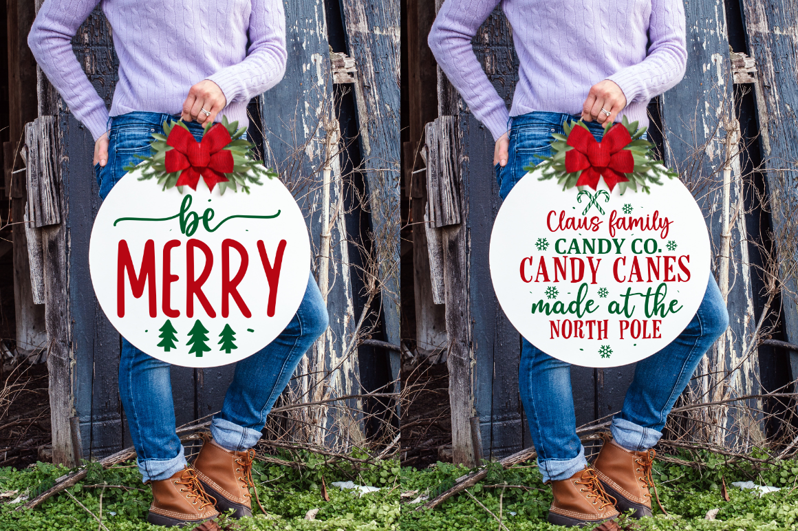 Christmas Fun Round Sign Bundle