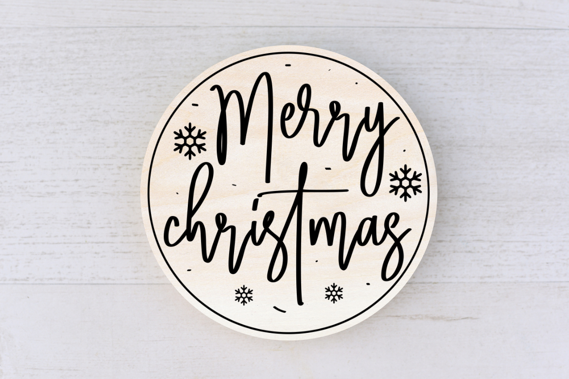 Christmas Round Sign SVG Bundle