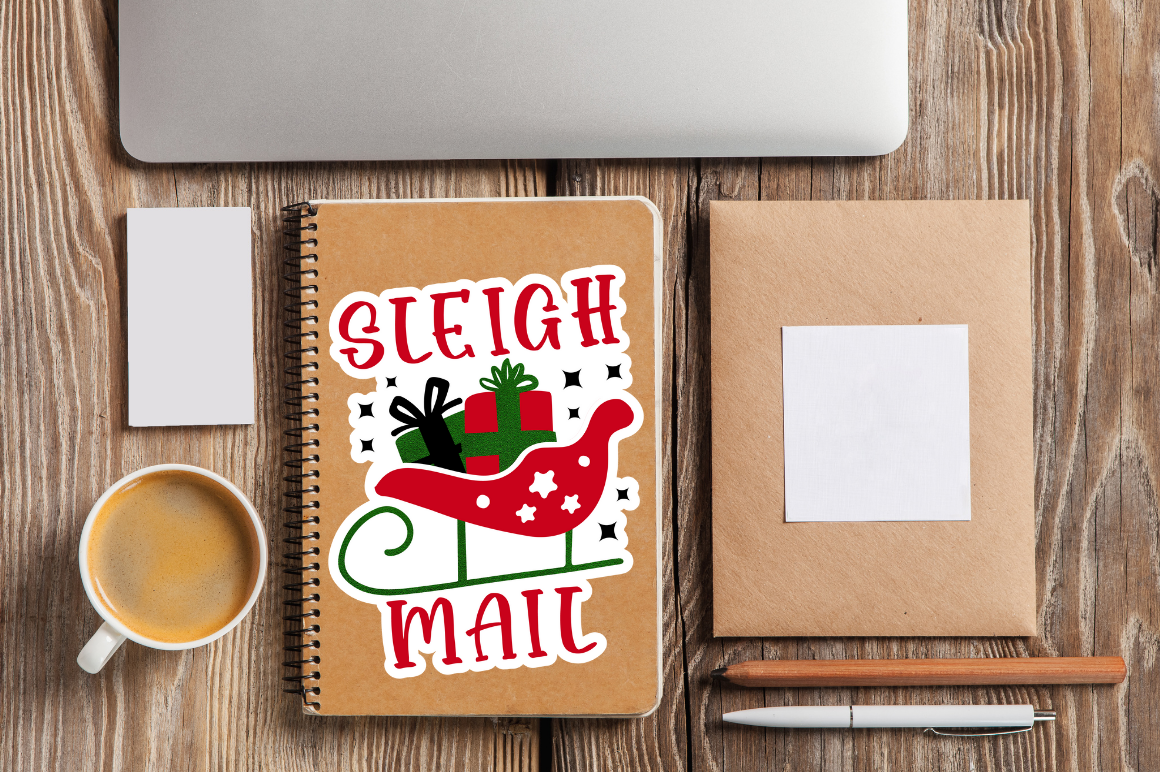 Christmas Small Business Stickers Png Bundle