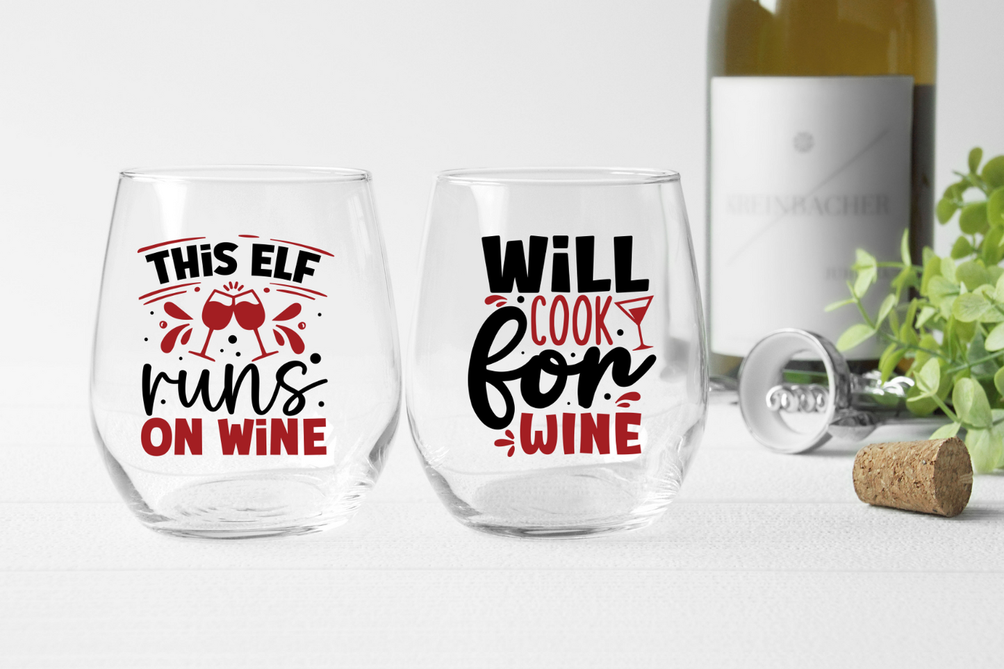 Christmas wine Svg Bundle