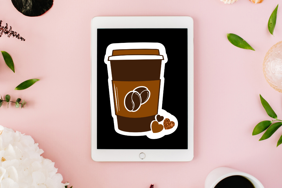 Funny Coffee Printable  Stickers Png Bundle