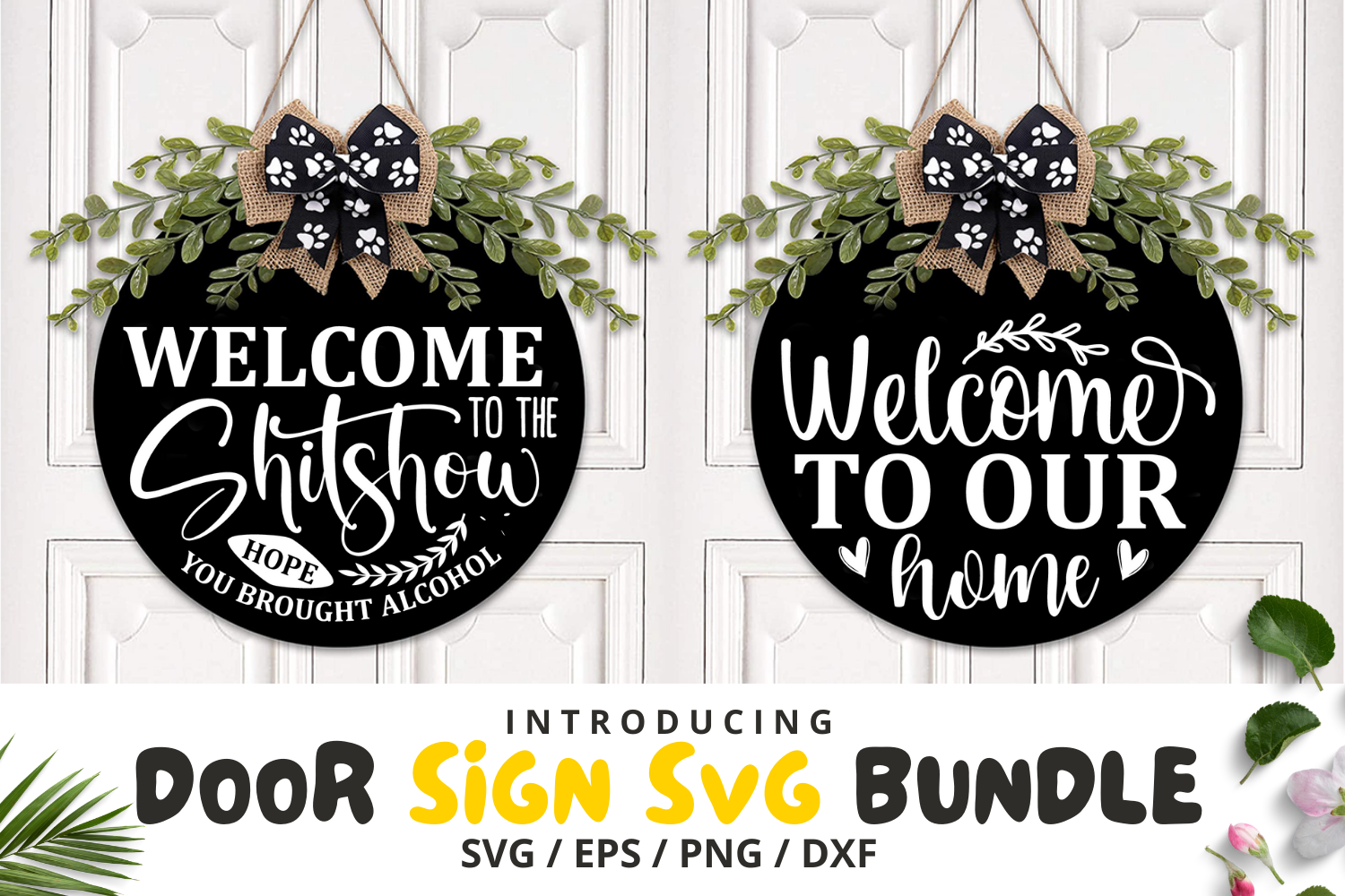 Door Sign SVG Bundle