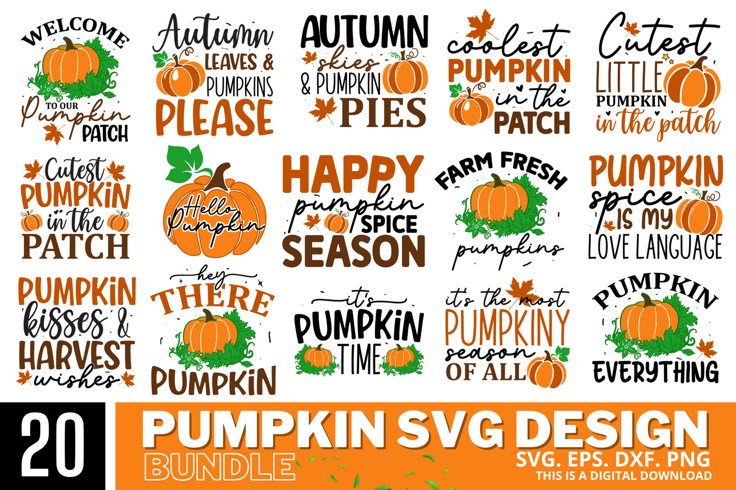 Pumpkin SVG Bundle