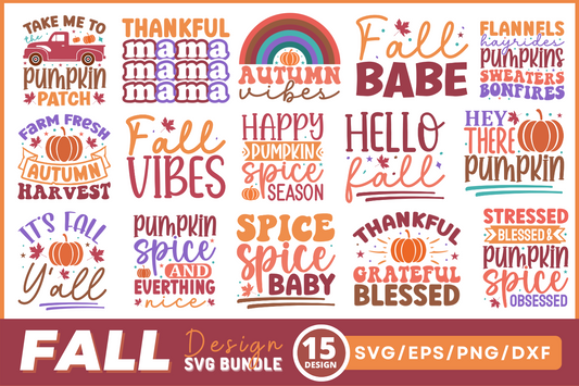 Fall Svg Designs Bundle