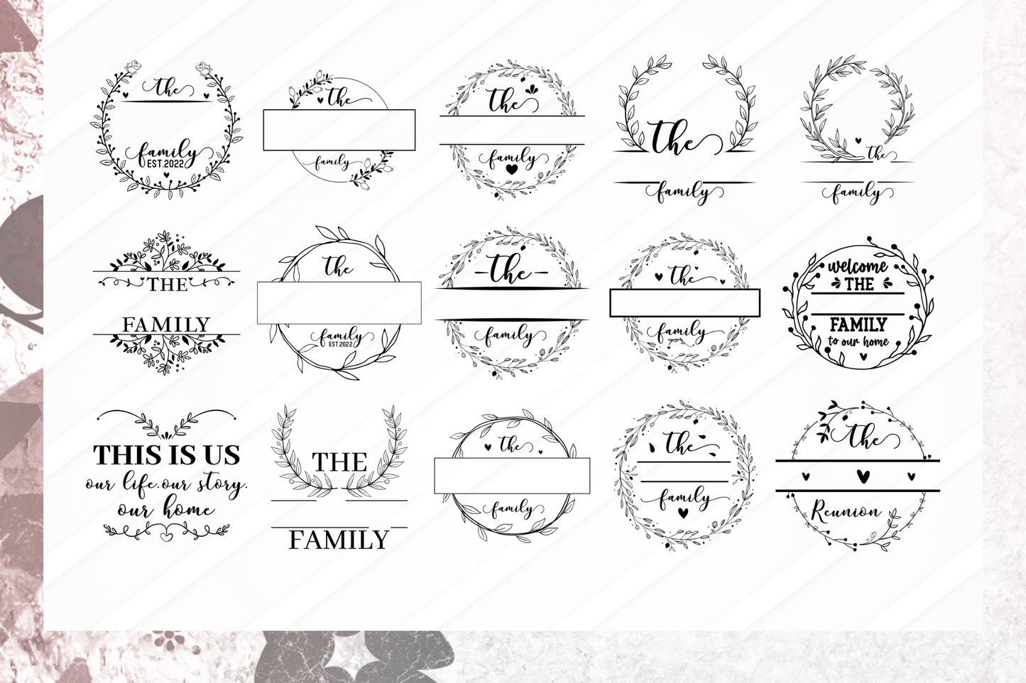 Family Monogram SVG Bundle