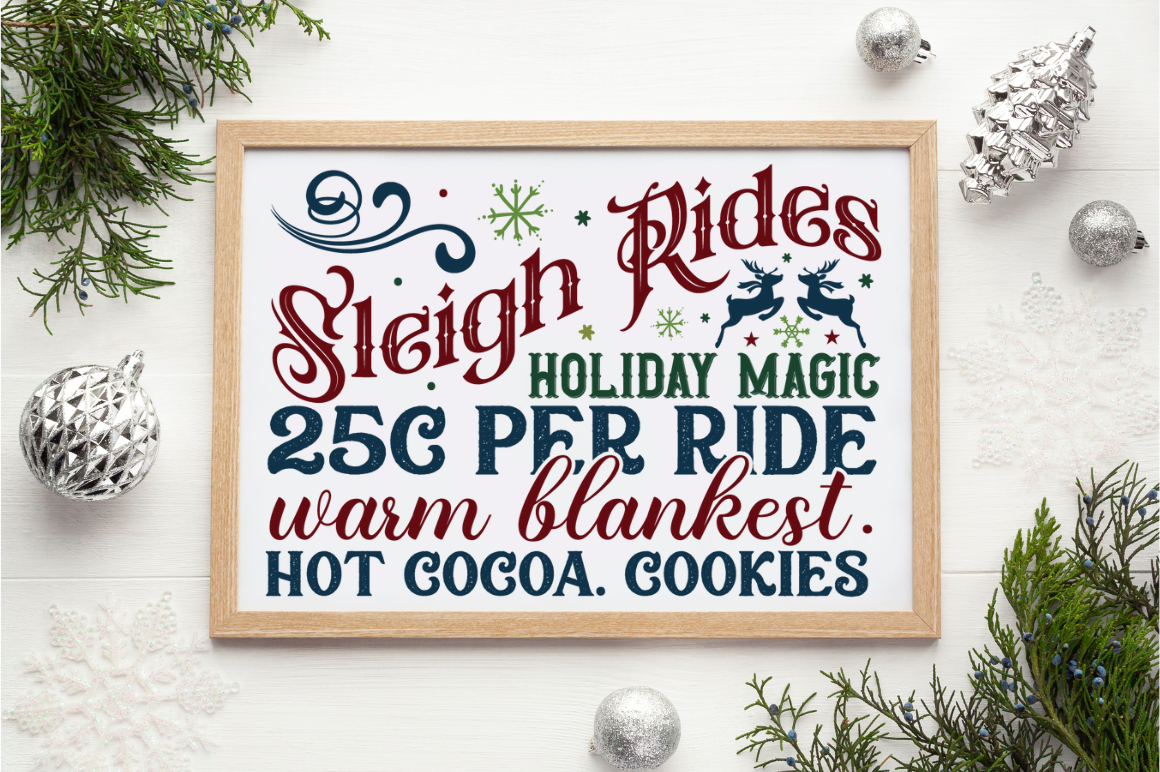 Santa Christmas Sign Bundle