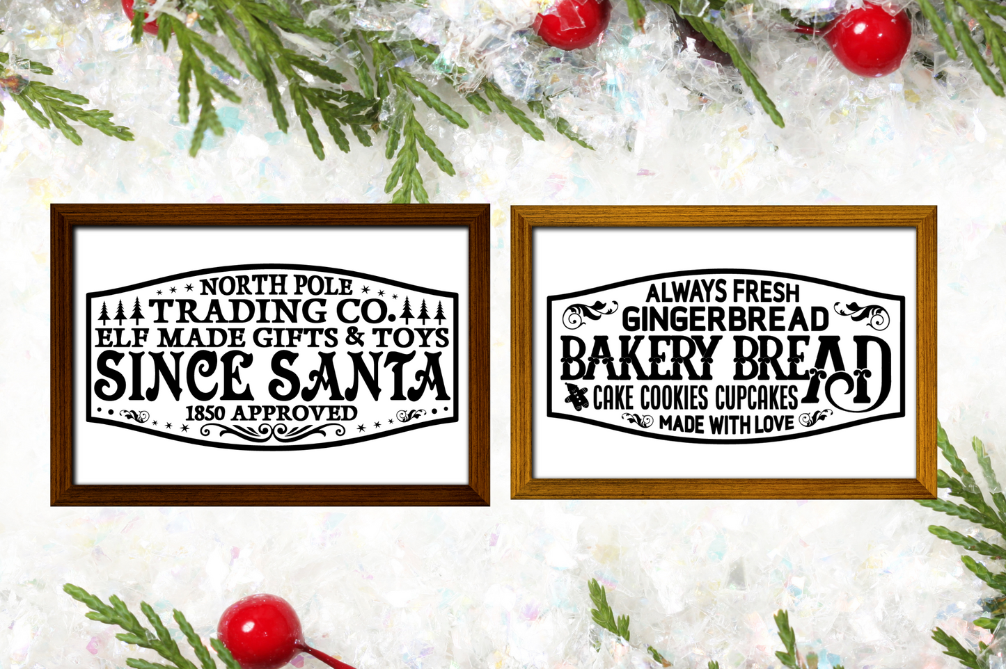 Vintage Christmas Sign SVG Bundle