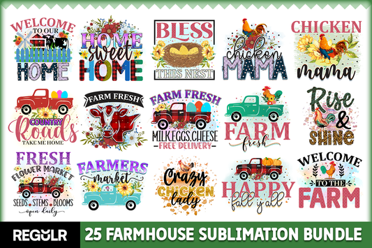 Farmhouse Sublimation Bundle