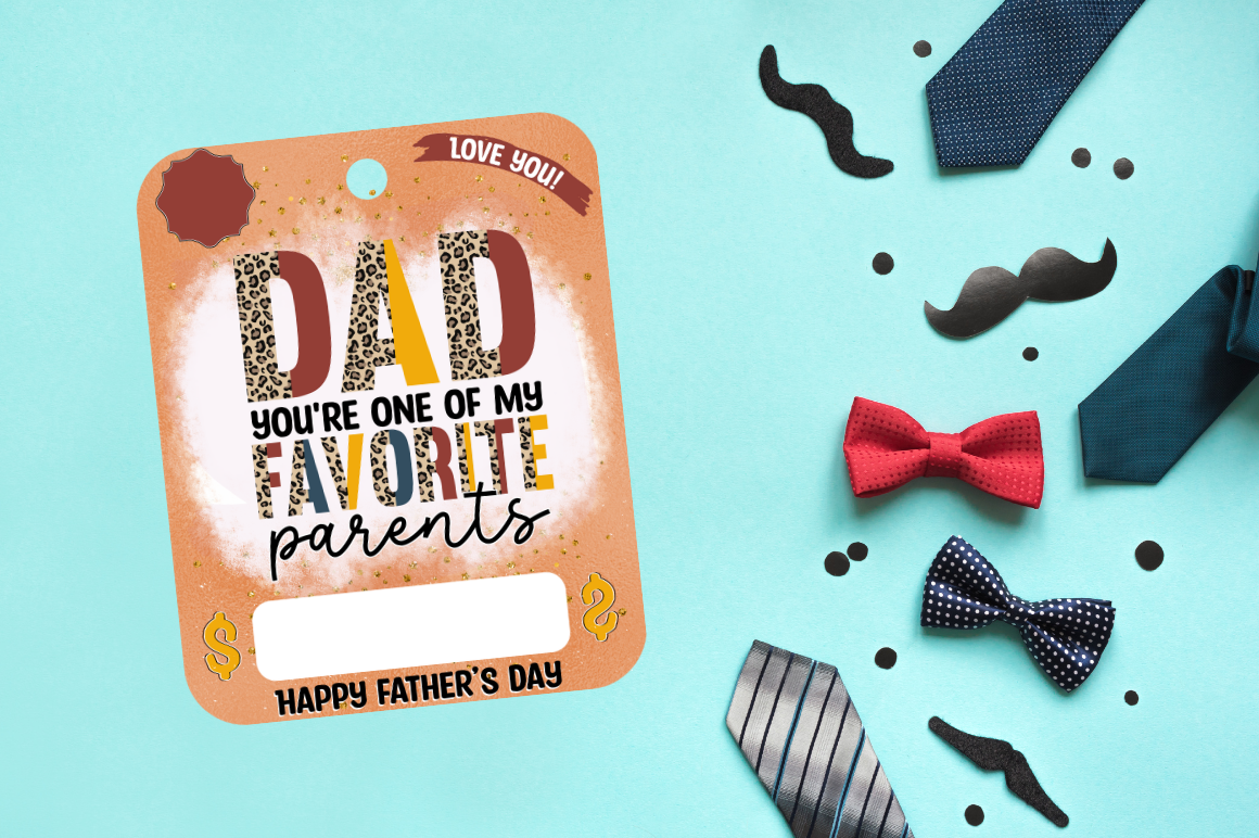 Father's Day Money Card PNG Bundle