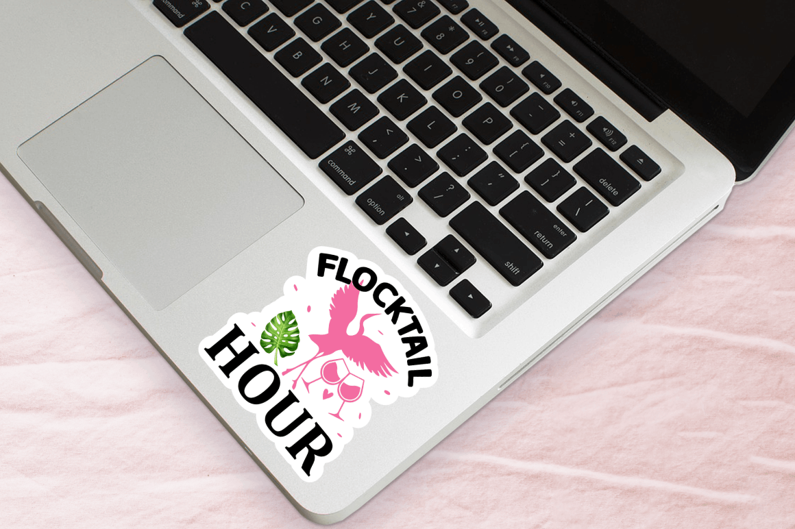 Sassy Flamingo sticker Sublimation bundle