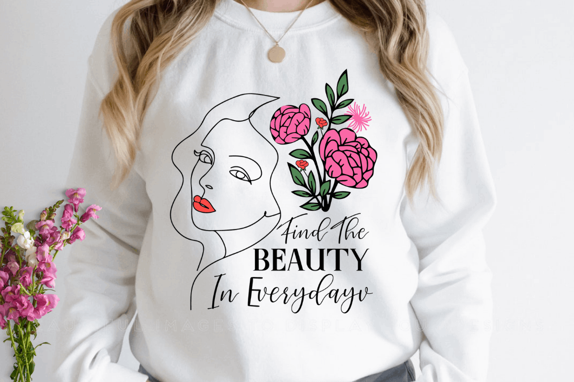 Flower with Inspirational SVG Quote Bundle