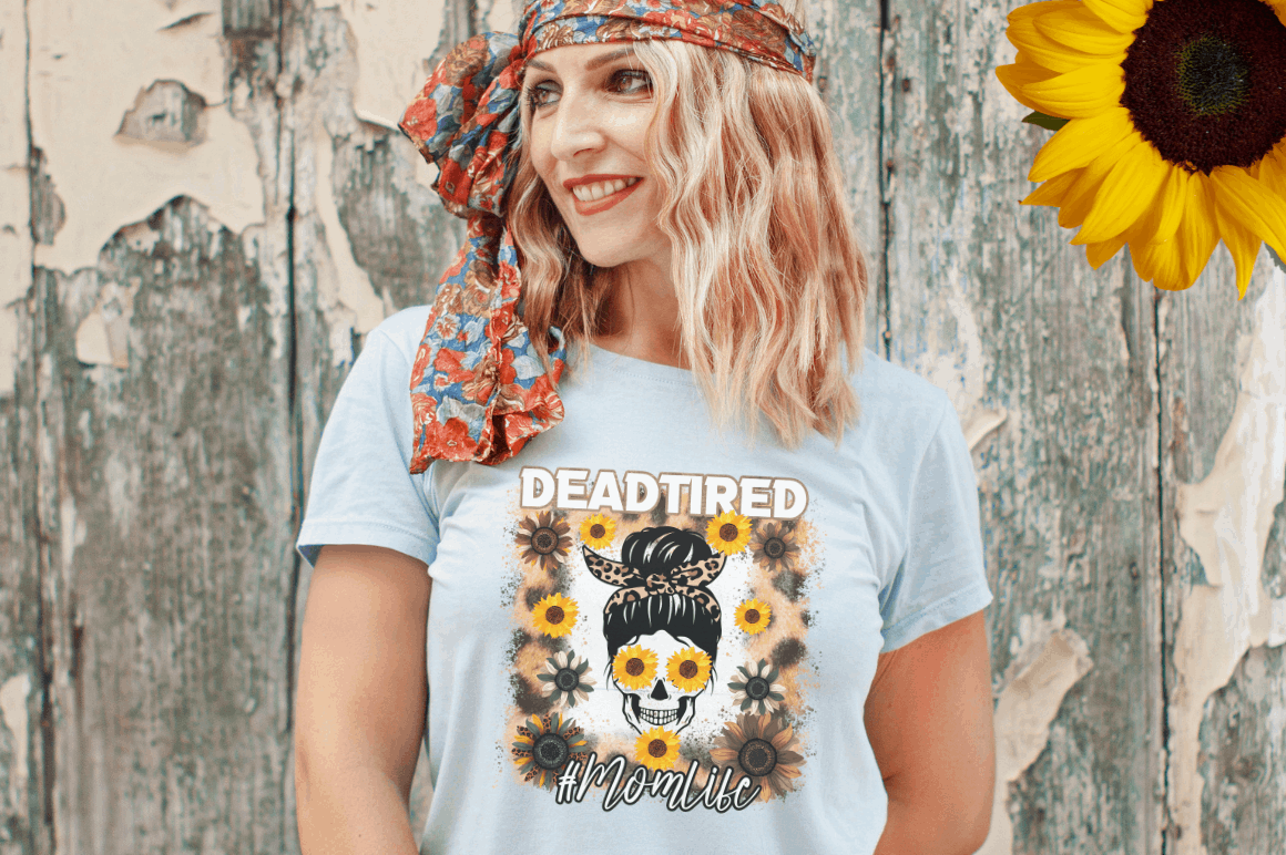 Leopard Sunflower Mom PNG Bundle