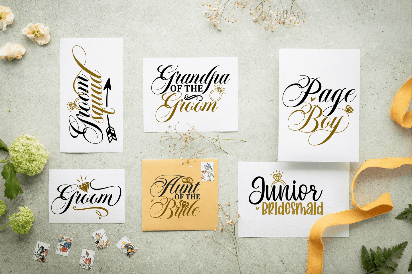 Wedding Roles SVG Bundle