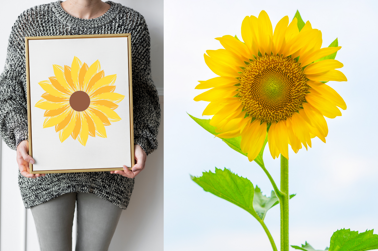 Sunflower Monogram SVG Bundle