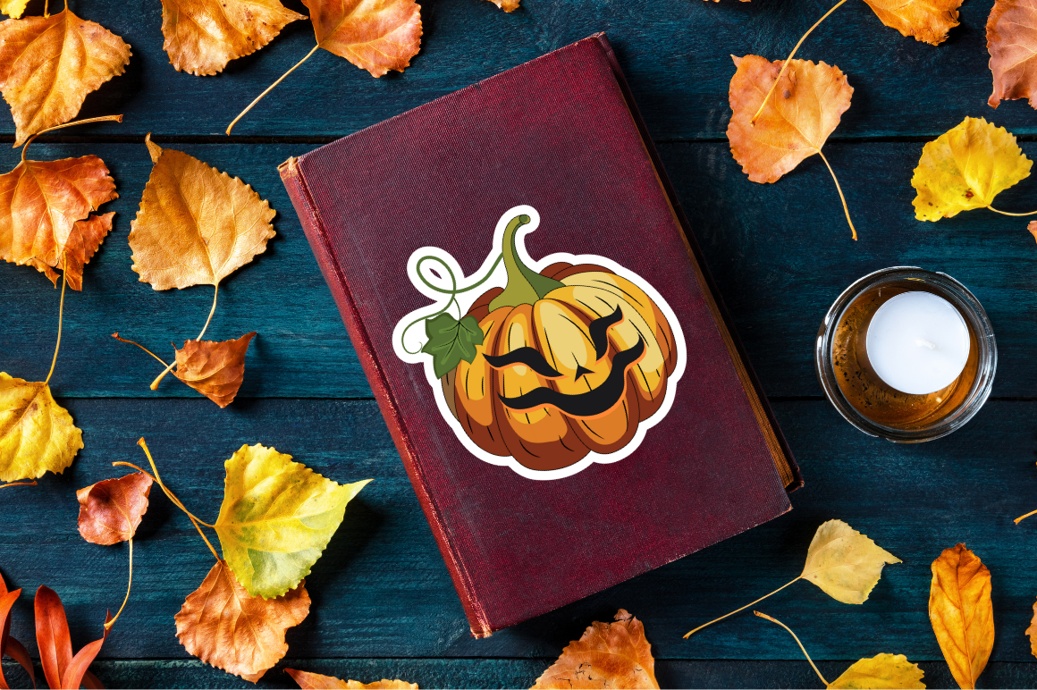 Halloween Pumpkin Stickers Svg Bundle