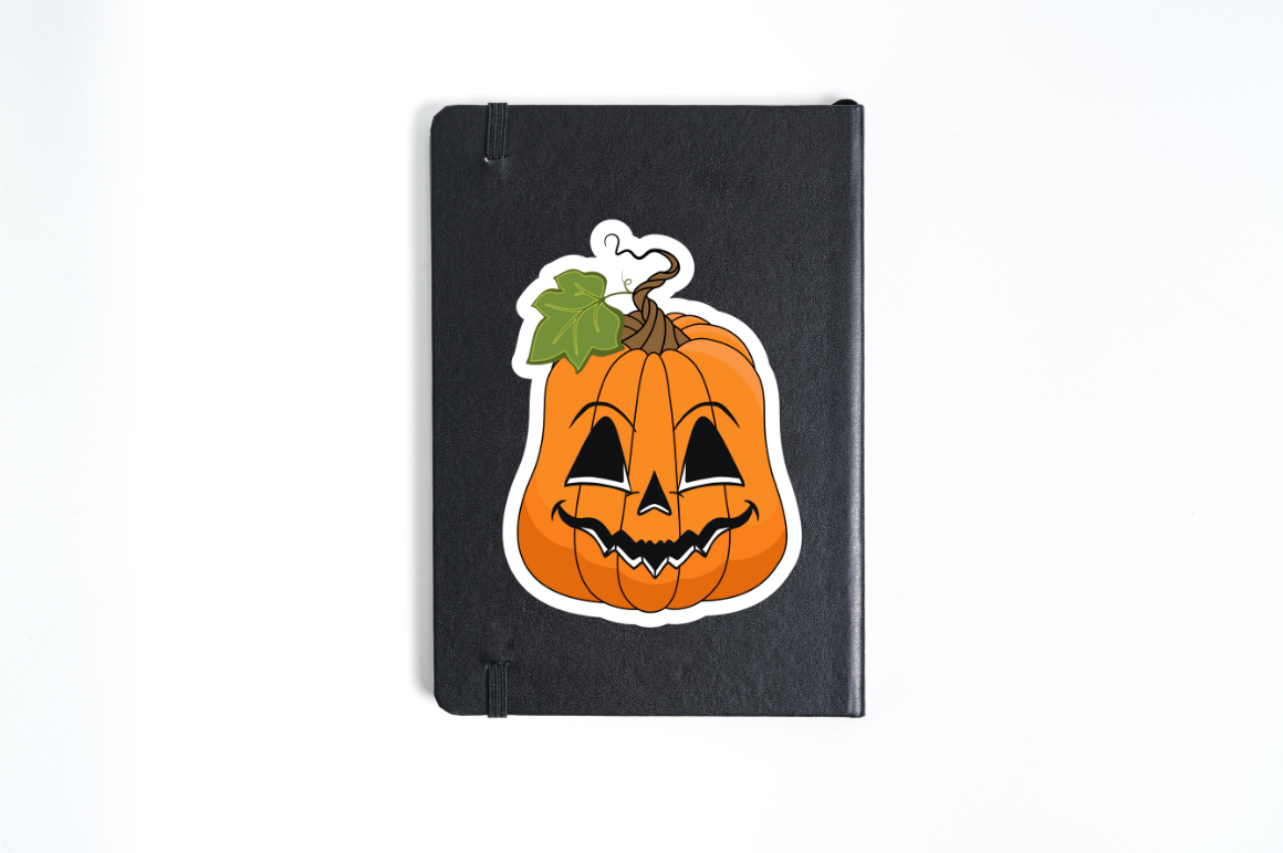 Halloween Pumpkin Stickers Svg Bundle