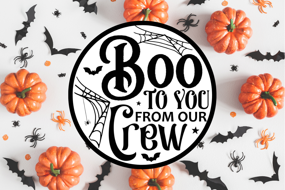 Farmhouse Halloween Round Sign SVG Bundle