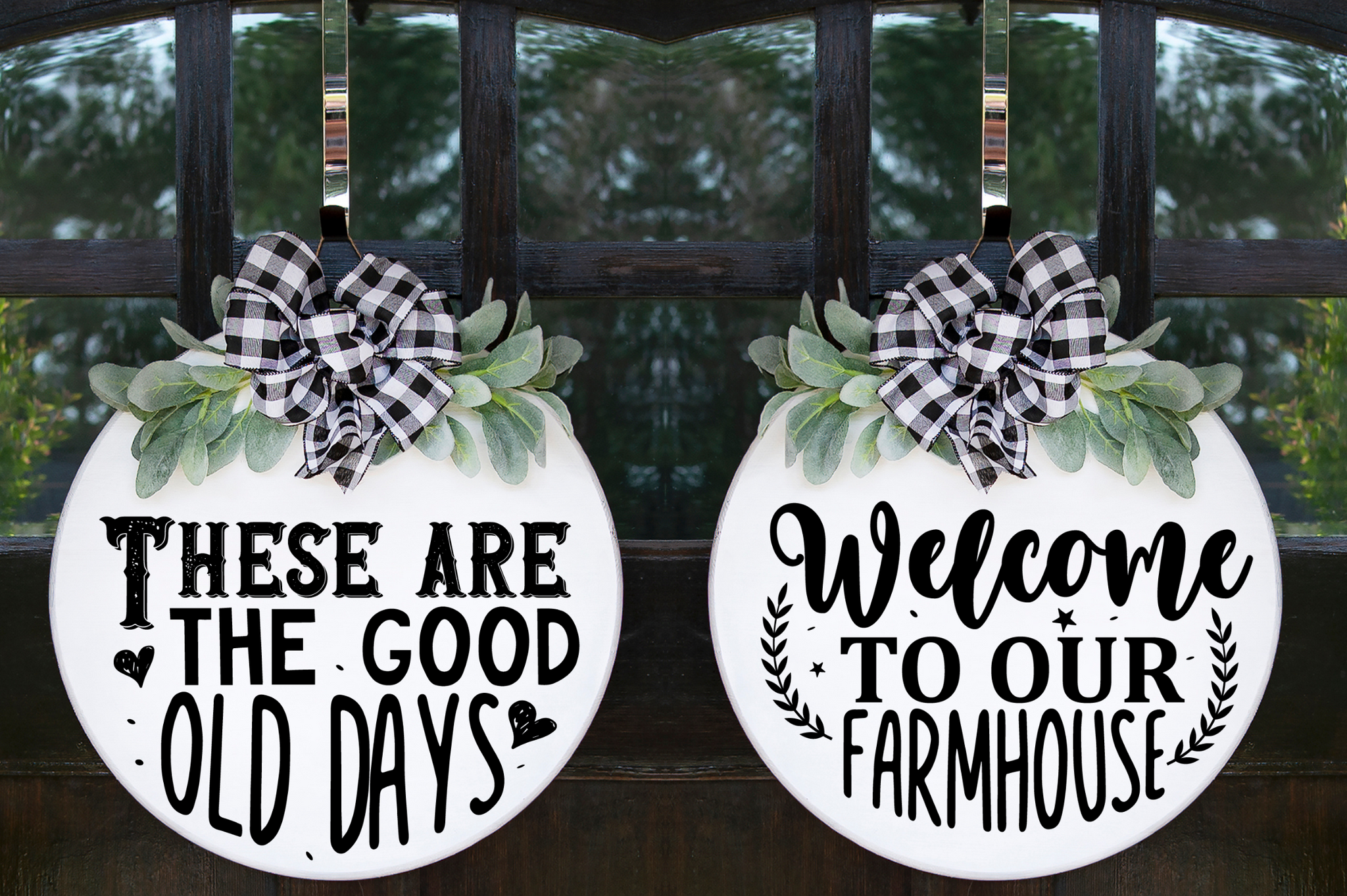 Farmhouse Round Sign Bundle