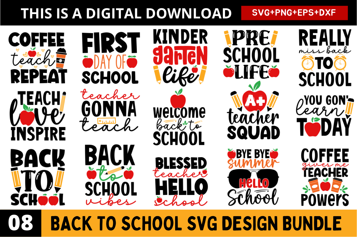 Back To School SVG Bundle