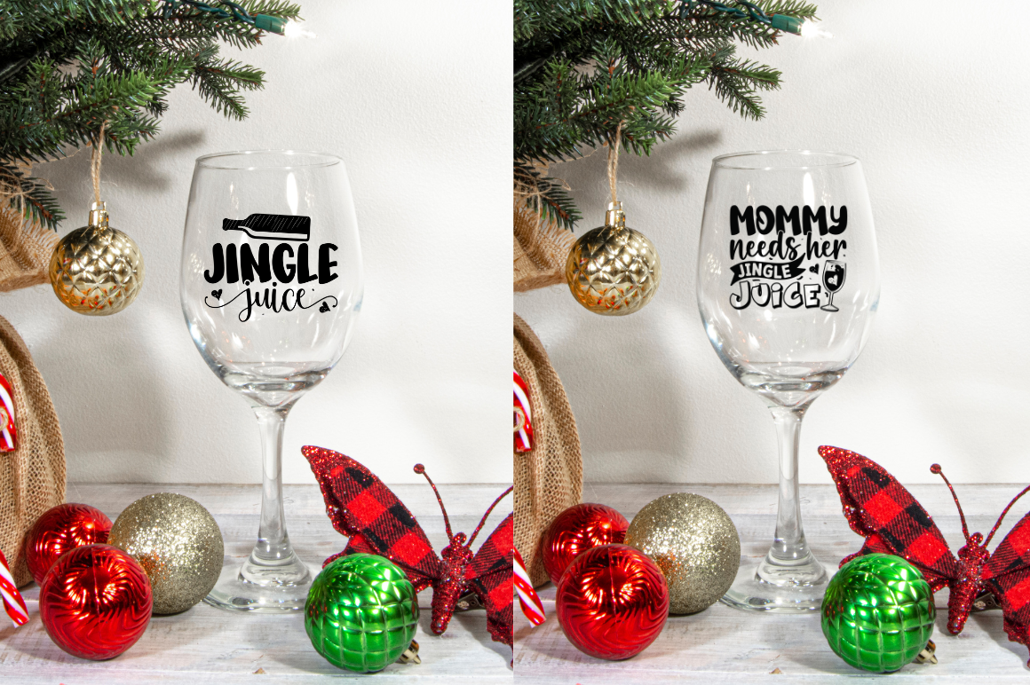 Christmas Wine SVG designs Bundle