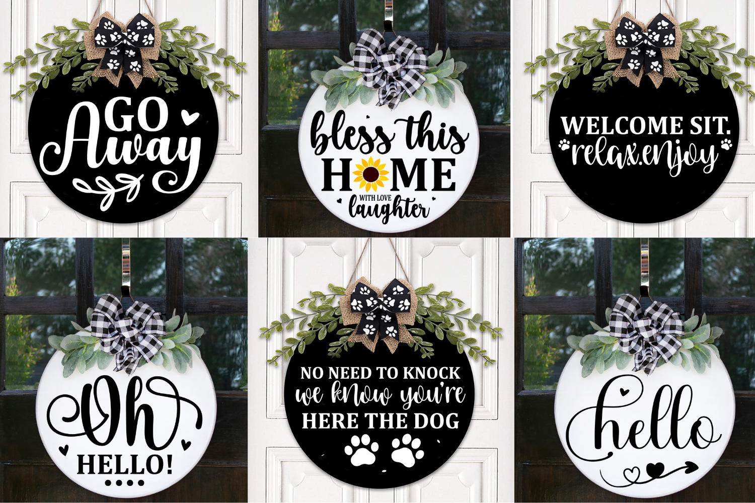 Door Sign SVG Bundle