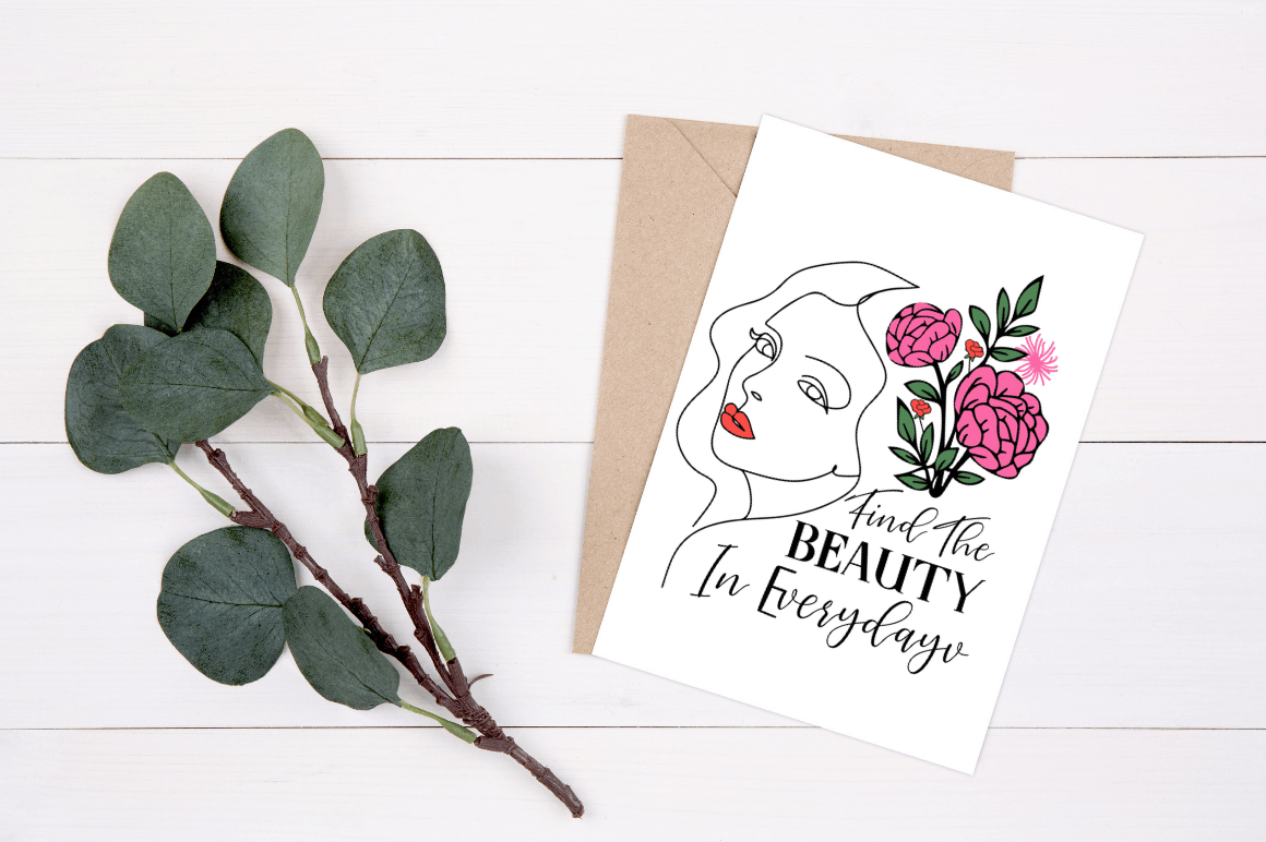 Flower with Inspirational SVG Quote Bundle