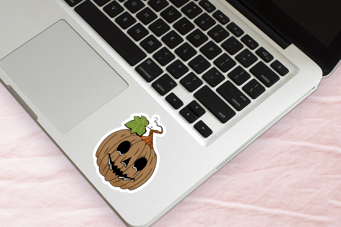 Halloween Pumpkin Stickers Svg Bundle