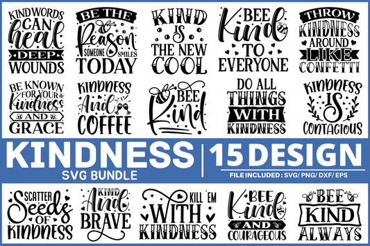 Kindness Quotes SVG Bundle