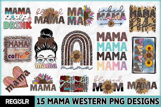 Mama Western Sublimation Bundle