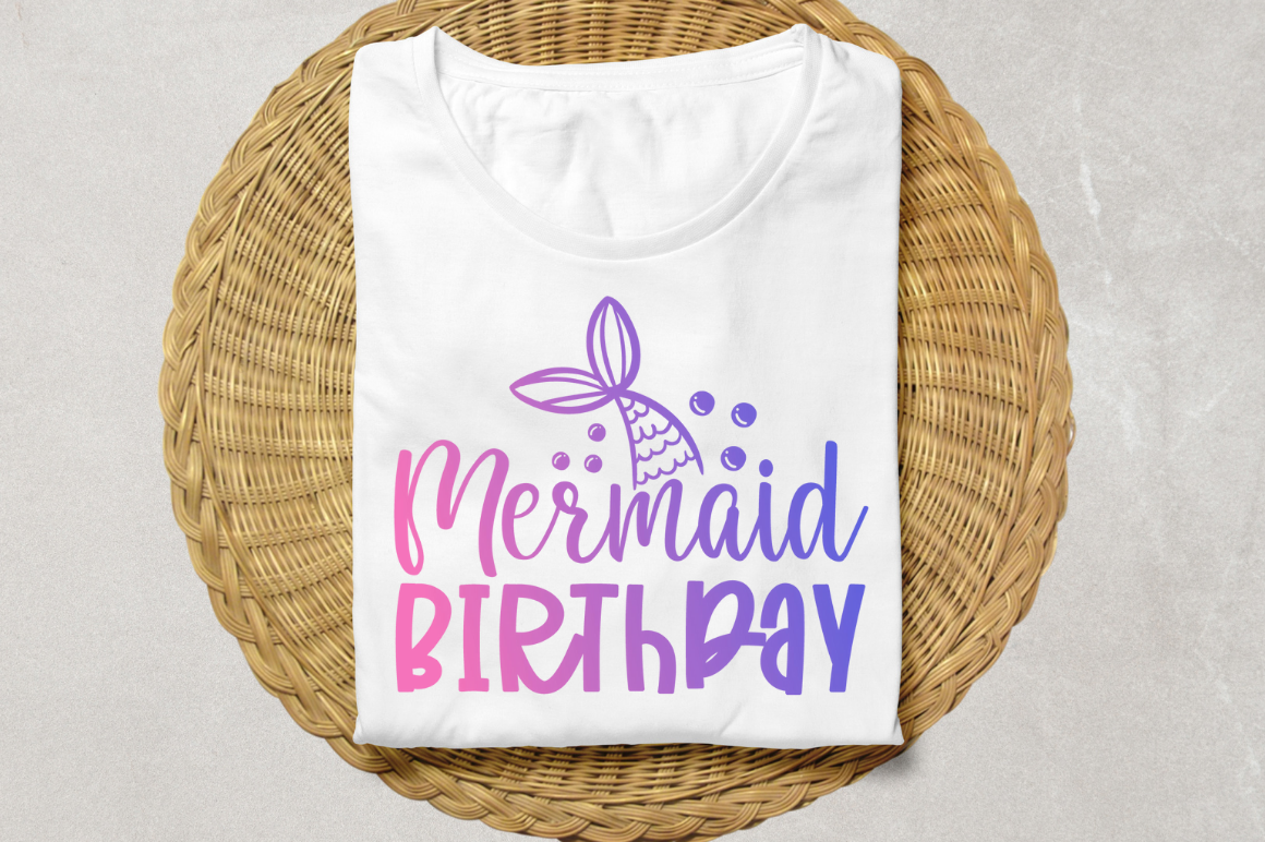 Mermaid Birthday SVG Bundle