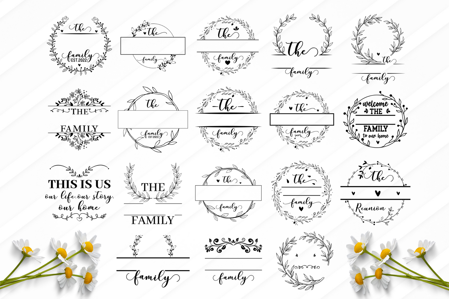 Family Monogram SVG Bundle