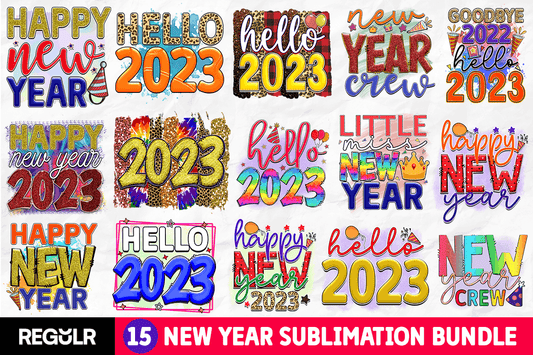 New Year Sublimation Bundle