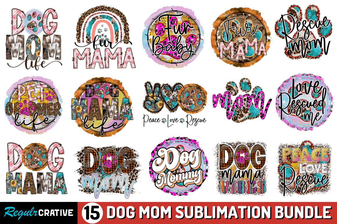Dog Mom Sublimation Bundle