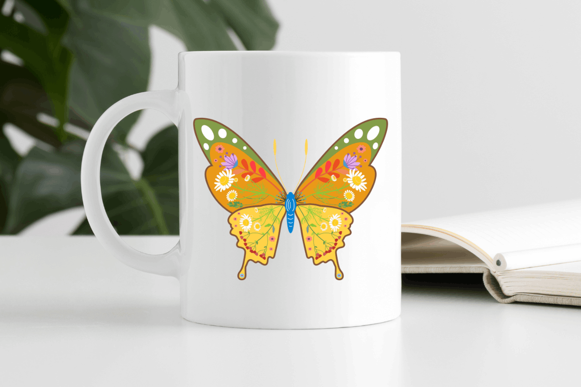 Floral Butterflies PNG Bundle