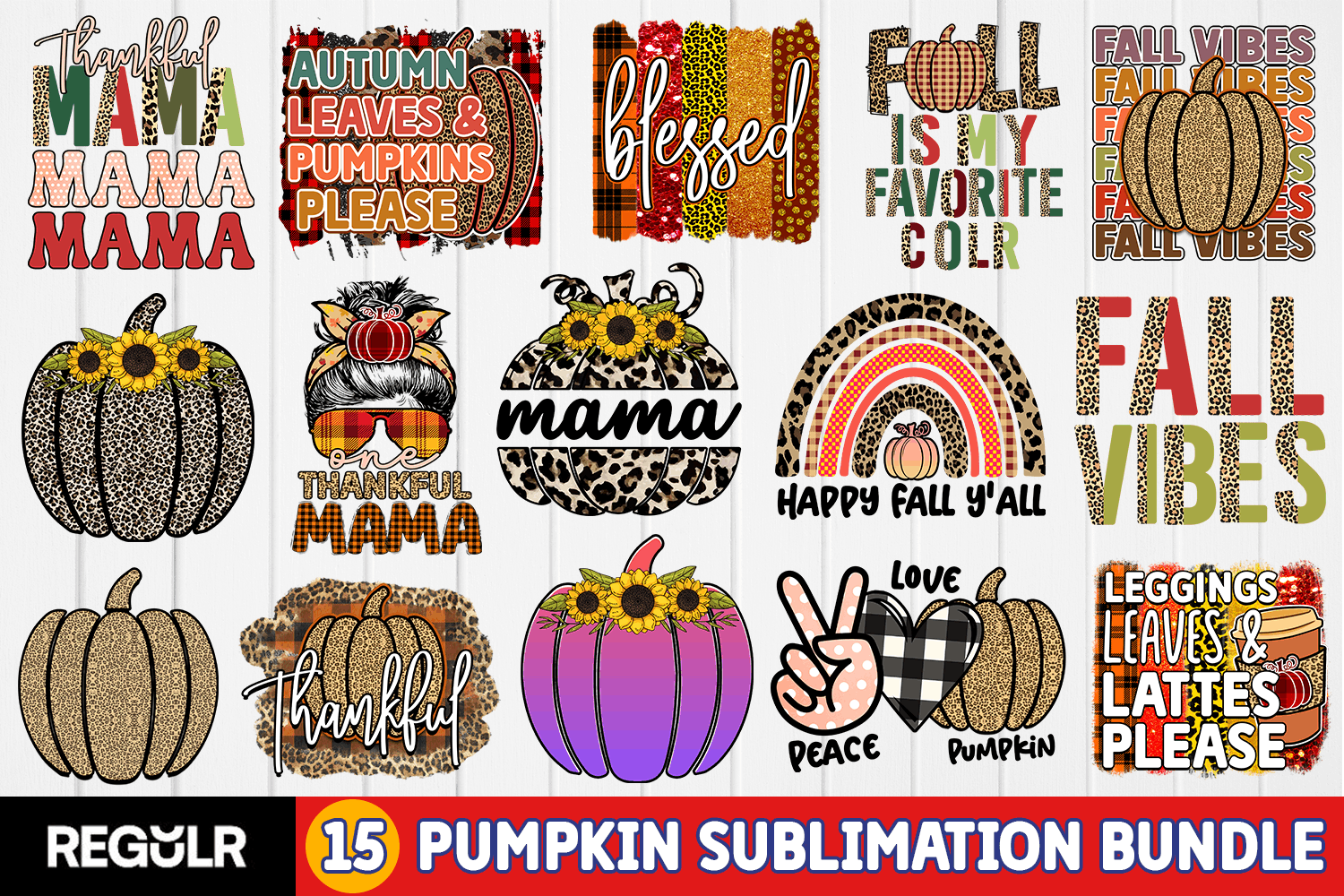 Fall / Pumpkin Sublimation Bundle