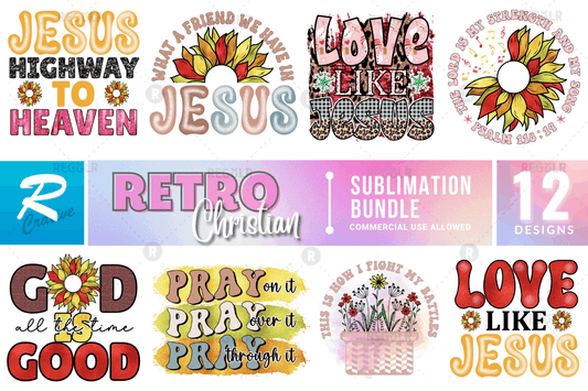 Retro Christian Sublimation Bundle